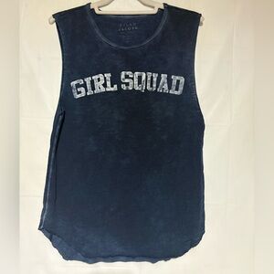 Tyler Jacobs Blue Sleeveless Tee GIRL SQUAD